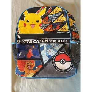 Pokemon Backpack‎ Lot Of 2 Pikachu, Charizard, Eevee